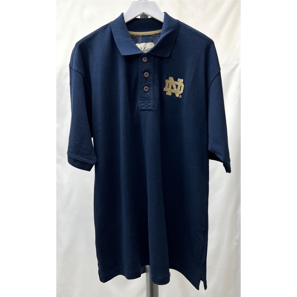 Colony Men's Notre Dame Pique Polo Short Sleeve Collared Shirt - Picture 4 of 14